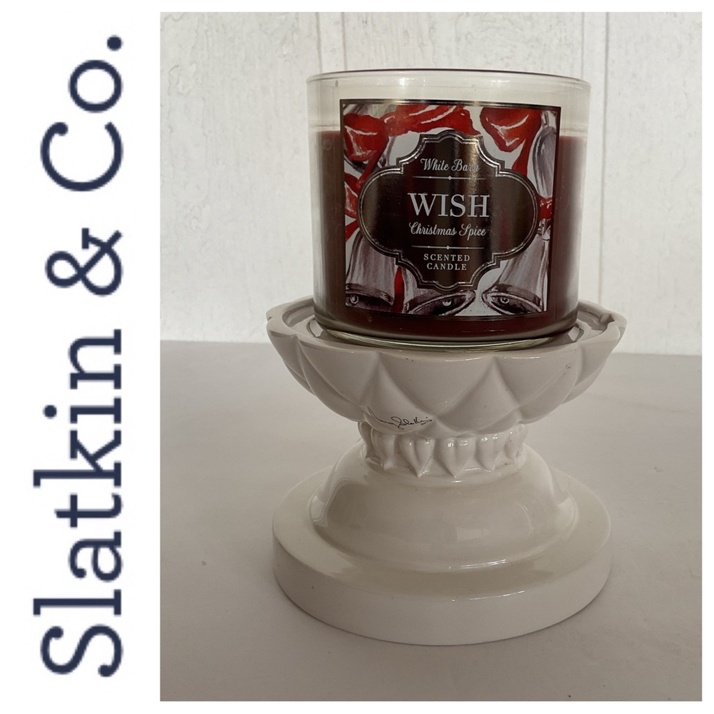 Bath and Body Works Slatkin & Company Ceramic candle Holder
